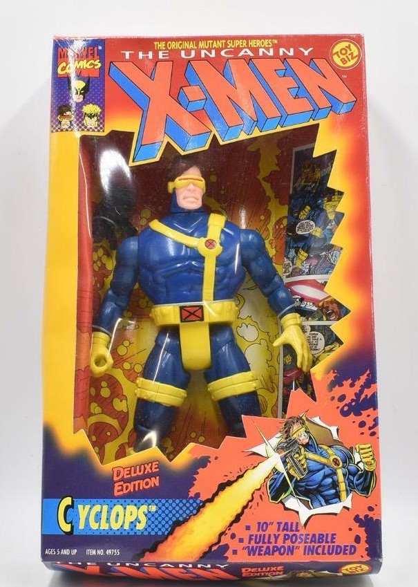 X-Men Cyclops Deluxe Edition Marvel Comics Toybiz 1994 Action Figure ...