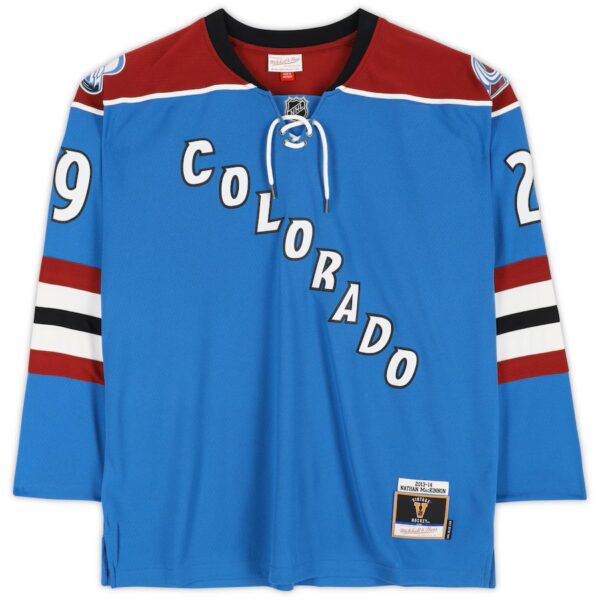 Nathan MacKinnon Colorado Avalanche Autographed 2013/14 Rookie Season Model Mitchell & Ness Replica Jersey - Image 2