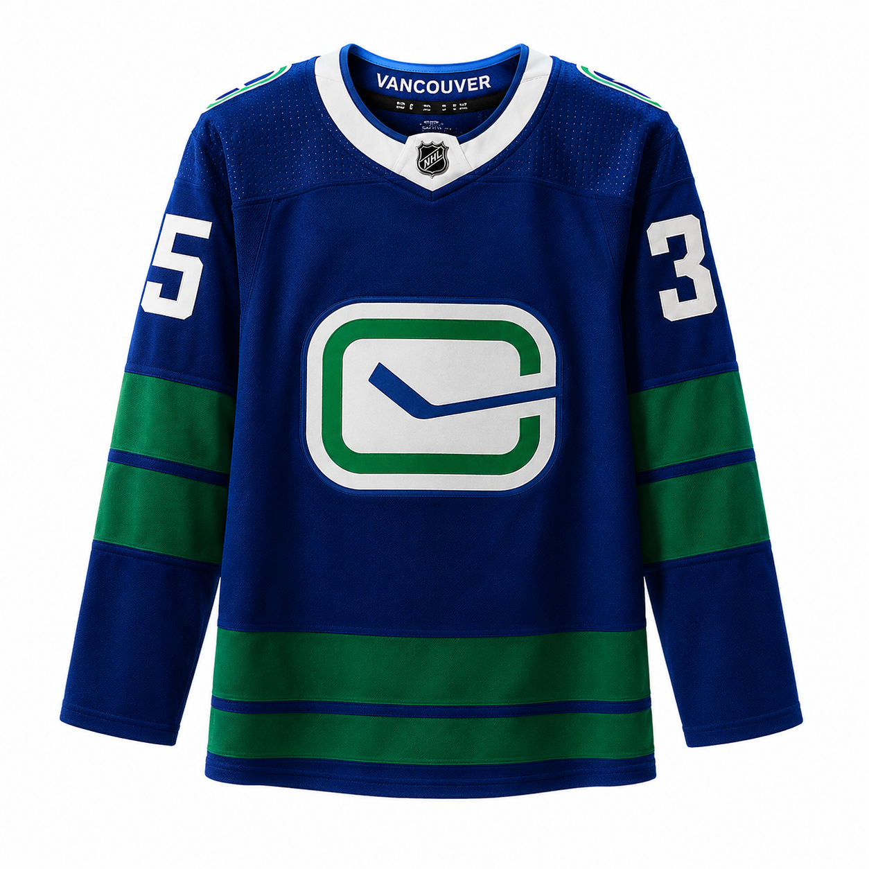 Thatcher Demko Vancouver Canucks Autographed Blue adidas Alternate Authentic Jersey - Image 4