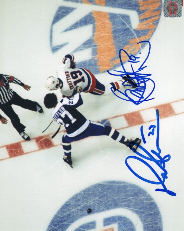 Darryl Sittler & Bryan Trottier Autographed 8x10 Photo
