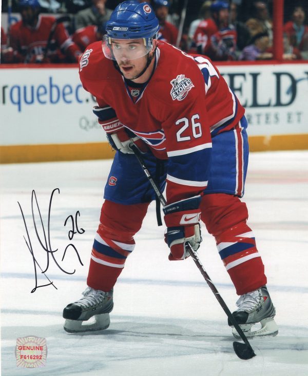 Josh Gorges Montreal Canadiens Autographed 8x10 Photo
