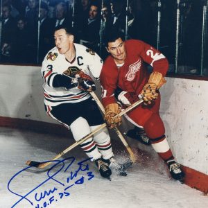 Pierre Pilote Chicago Blackhawks Autographed 8x10 Photo