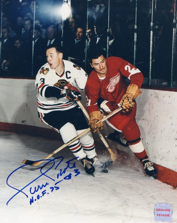 Pierre Pilote Chicago Blackhawks Autographed 8x10 Photo