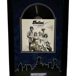Dallas Autographed Framed Album (Hagman, Principal, Tilton, Duffy, Geddes, Gray)