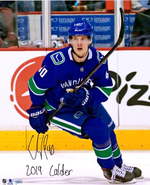 Elias Pettersson Vancouver Canucks Autographed 16x20 Photo (Inscription)