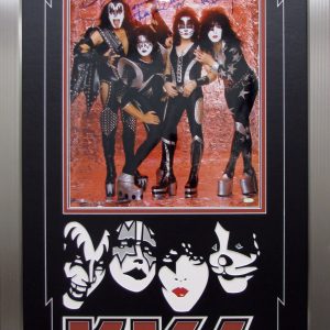 Kiss Autographed Framed 16x20 (Gene Simmons) Steiner COA