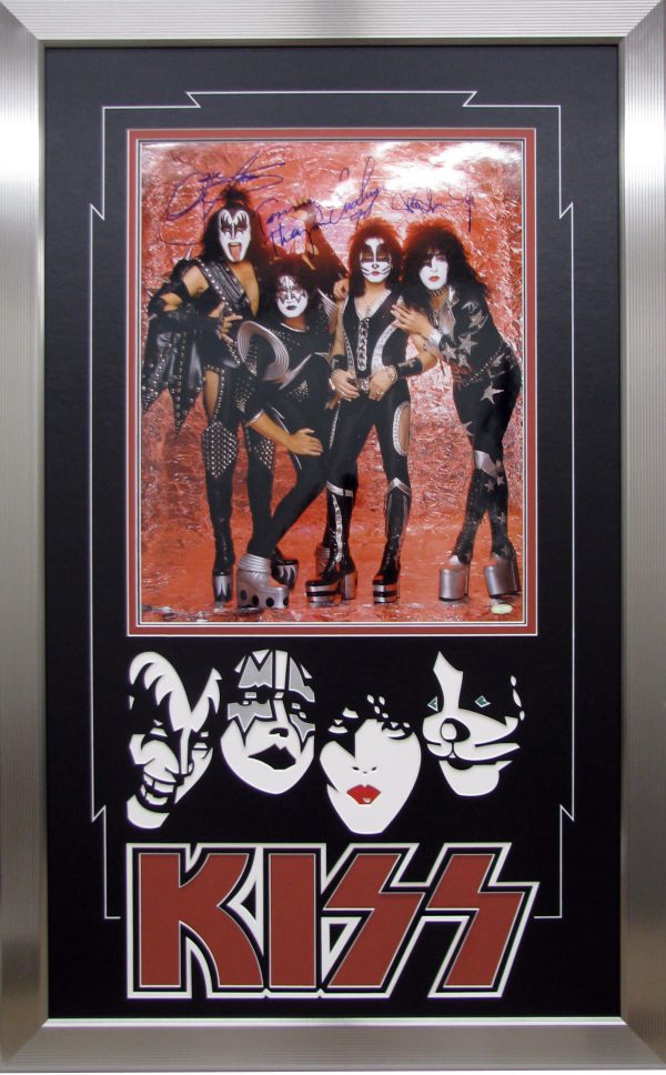 Kiss Autographed Framed 16x20 (Gene Simmons) Steiner COA