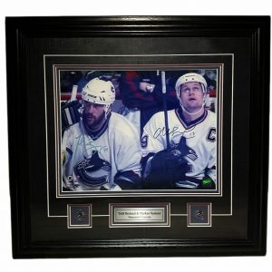 Markus Naslund @ Todd Bertuzzi Autographed Vancouver Canucks framed 11x14 Photo