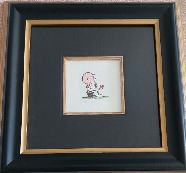 Sowa And Reiser Charlie Brown And Snoopy 2004 Etching Beautifully Framed