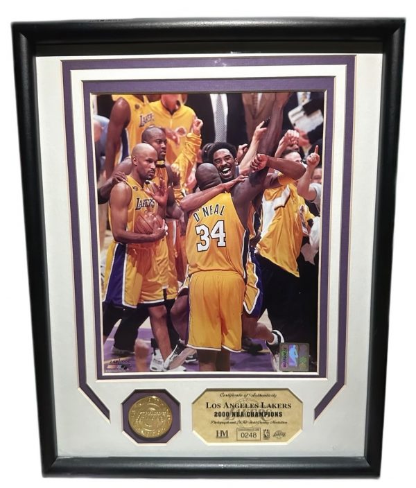 Kobe Bryant Framed Highland Mint Plaque with 24k gold plated coin!