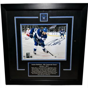 Auston Matthews Framed Toronto Maple Leafs autographed 8x10 Photo