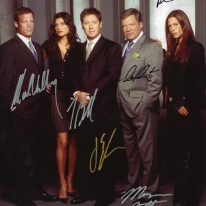 Shattner, Spader, Valley, Mitra, Bell "Boston Legal" Autographed 8x10 Photo