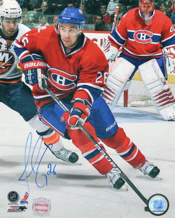 Josh Gorges Montreal Canadiens Autographed 8x10 Photo