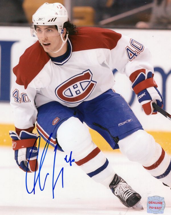 Max Lapierre Montreal Canadiens Autographed 8x10 Photo