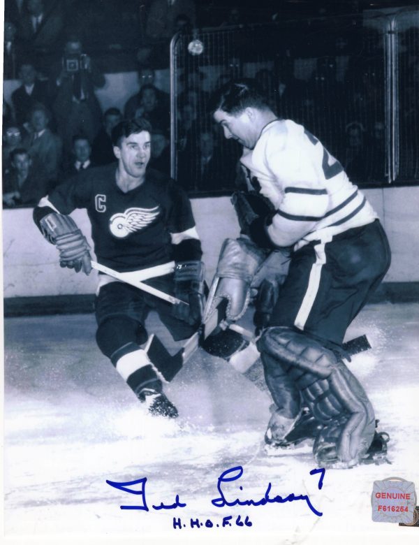 Ted Lindsay Detroit Red Wings Autographed 8x10 Photo