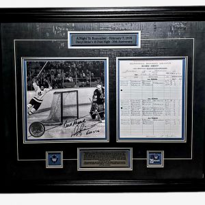Daryl Sittler Toronto Maple Leafs Autographed Framed 10 Point Night