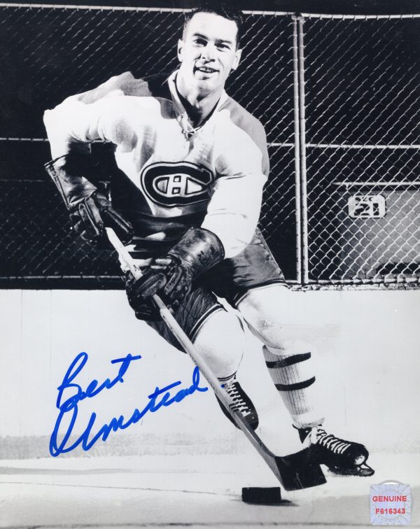 Bert Olmstead Montreal Canadiens Autographed 8x10 Photo
