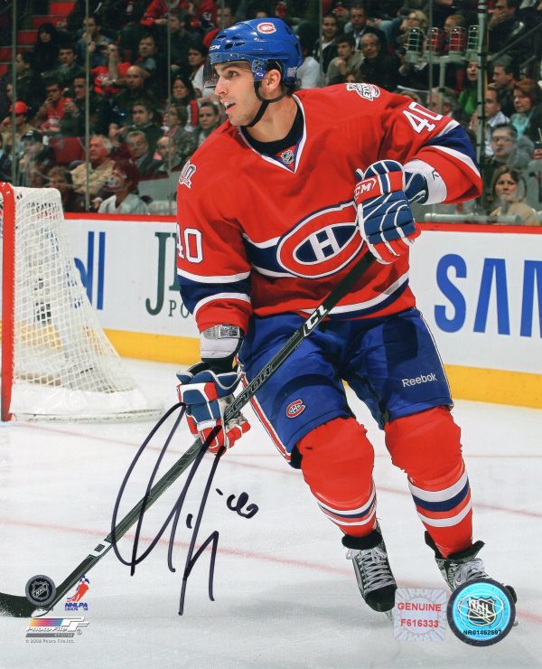 Max Lapierre Montreal Canadiens Autographed 8x10 Photo