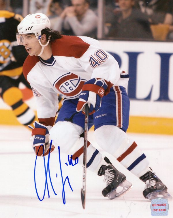 Max Lapierre Montreal Canadiens Autographed 8x10 Photo