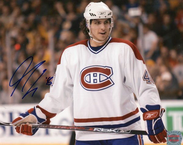 Max Lapierre Montreal Canadiens Autographed 8x10 Photo
