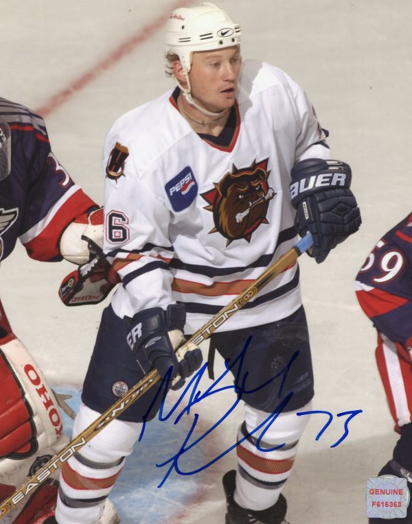 Michael Ryder Hamilton Bulldogs Autographed 8x10 Photo