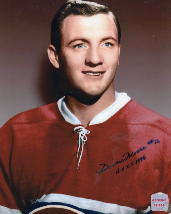 Dickie Moore Montreal Canadiens Autographed 8x10 Photo