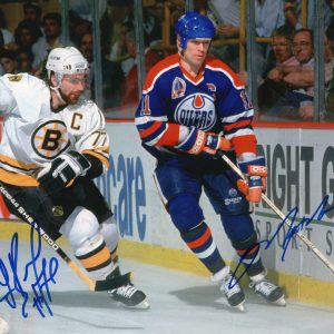 Mark Messier & Ray Bourque Autographed 8x10 Photo