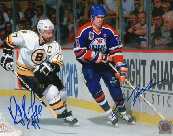 Mark Messier & Ray Bourque Autographed 8x10 Photo