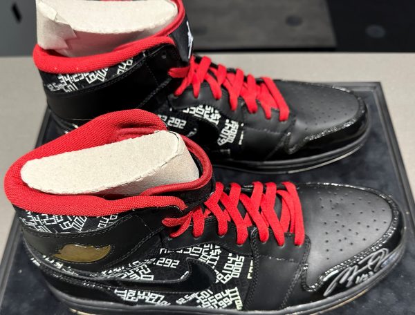 Michael Jordan Chicago Bills Autographed Sneakers (UDA) Limited /23
