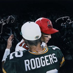 Aaron Rodgers & Tom Brady Autographed 16x20 Photo