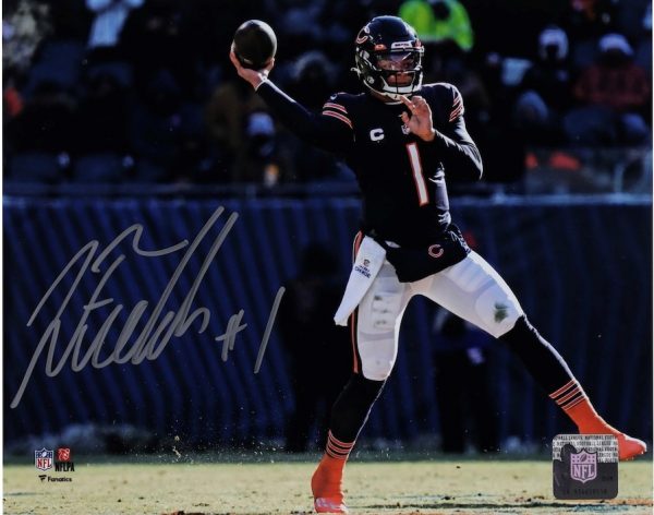 Justin Fields Chicago Bears Autographed 8x10 Photo