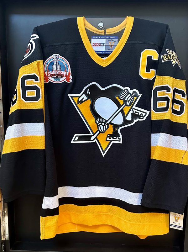 Mario Lemieux Autographed Pro Limited Pittsburgh Penguins Jersey - Image 2