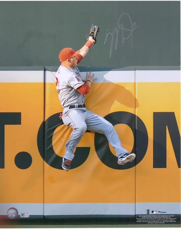 Mike Trout Autographed L.A. Angles Autographed 16x20 Photo