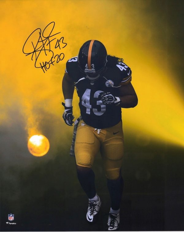 Troy Polamalu Pittsburgh Steelers Autographed 16x20 (Inscription)