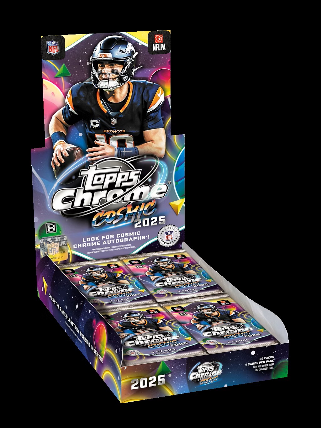 2025 Topps Chrome Cosmic Football Hobby Box