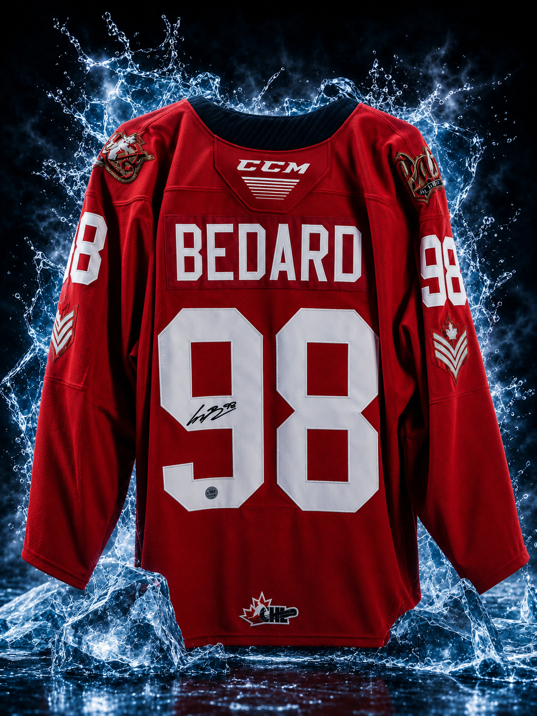 Connor Bedard Regina Pats Specialty Autographed 3rd Jersey - Image 2