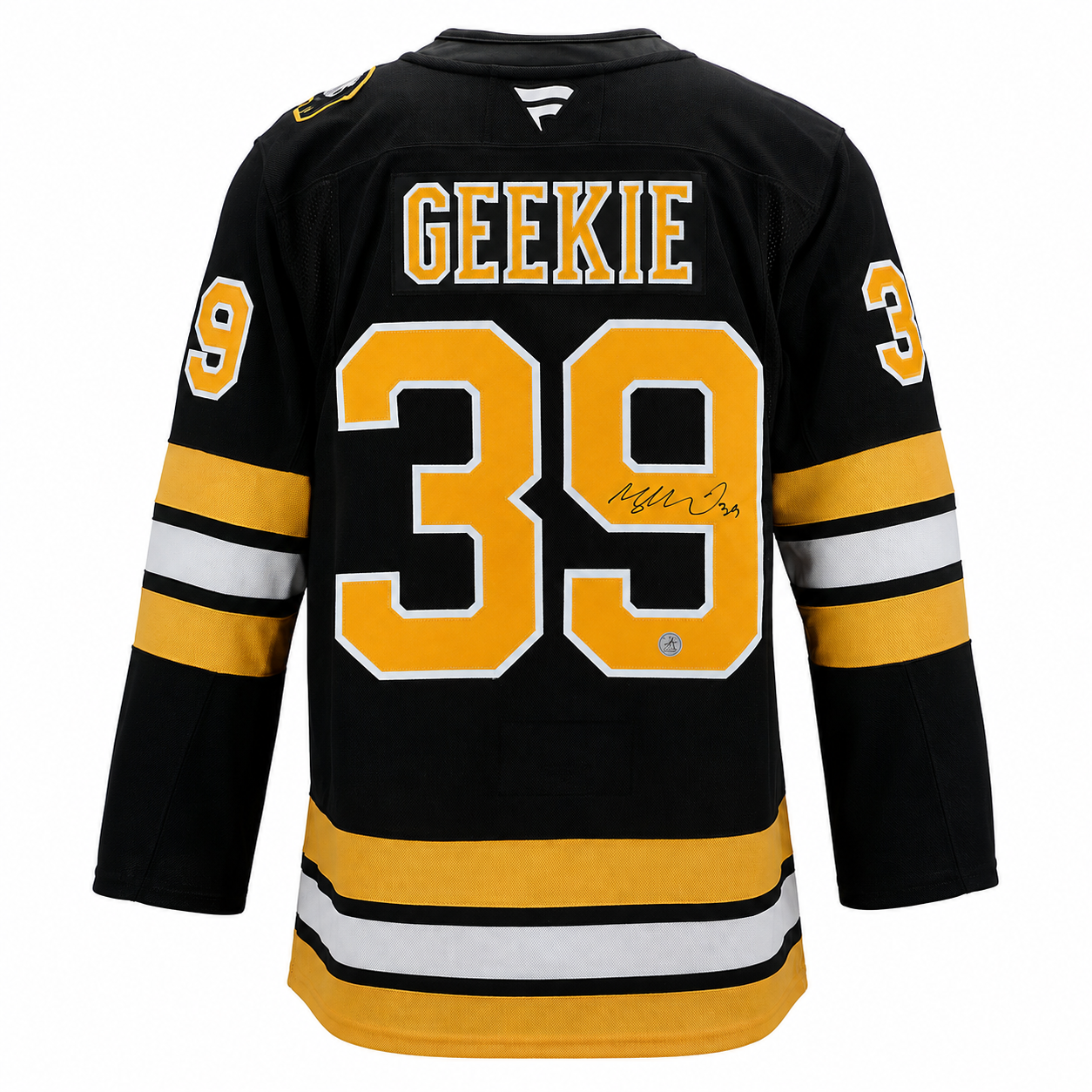 Morgan Geekie Autographed Boston Bruins Fanatics Premium Jersey - Image 2