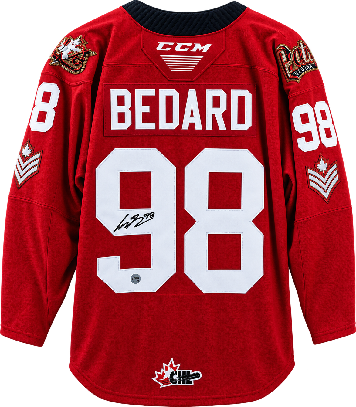 Connor Bedard Regina Pats Specialty Autographed 3rd Jersey - Image 3