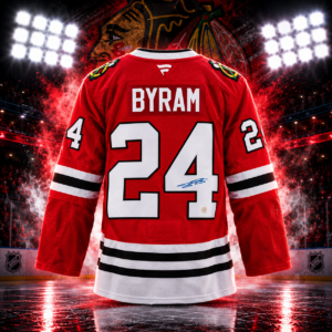 Bowen Byram Chicago Blackhawks Autographed Fanatics Premium Jersey