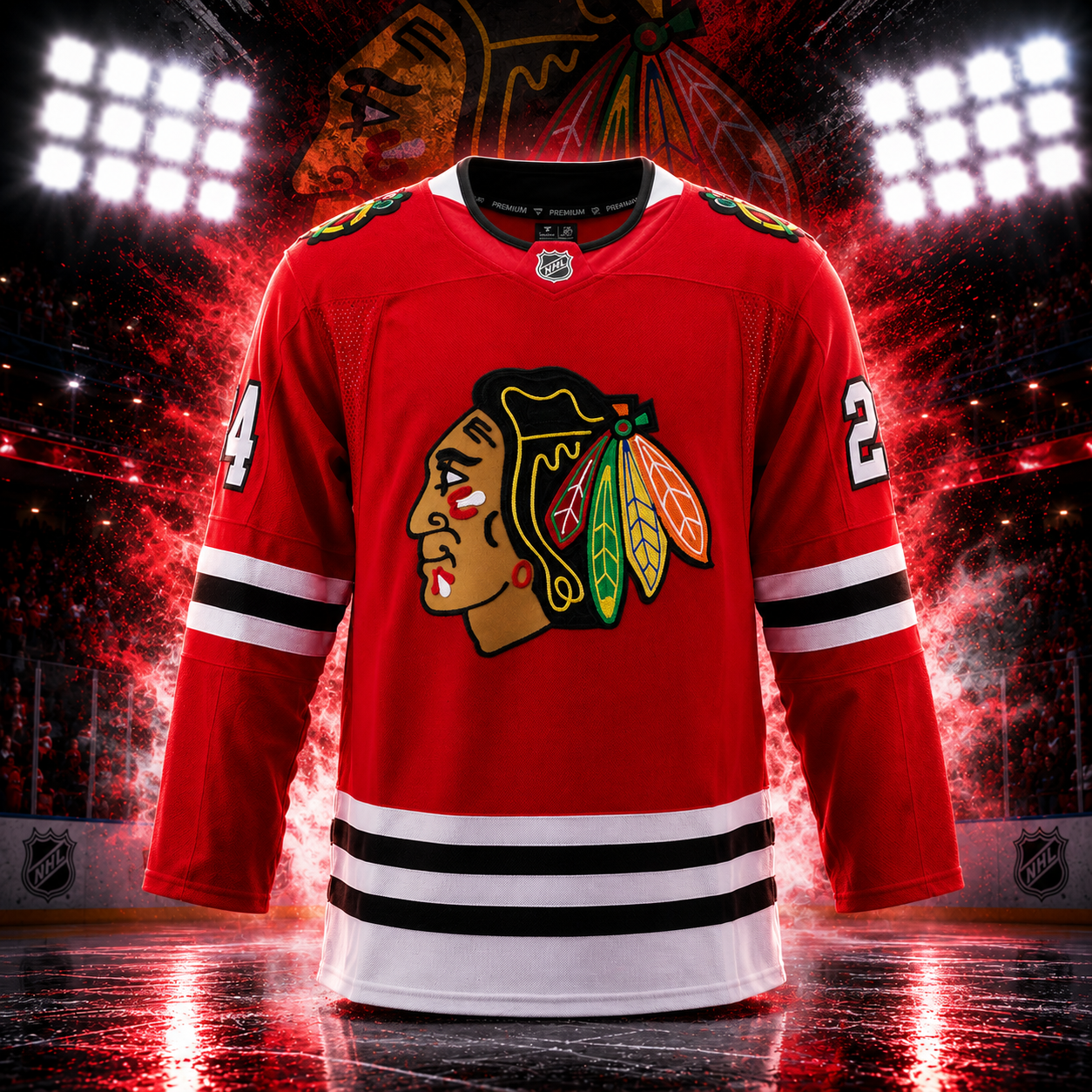 Bowen Byram Chicago Blackhawks Autographed Fanatics Premium Jersey - Image 2