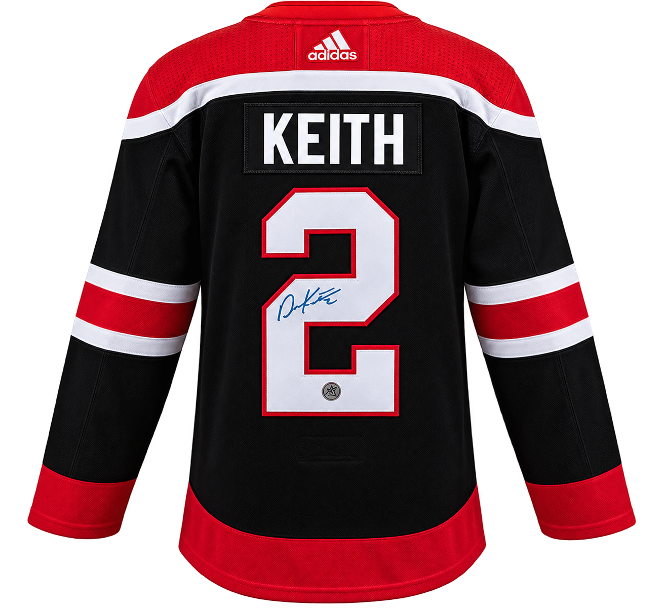 Duncan Keith Signed Chicago Blackhawks Reverse Retro Adidas Jersey - Image 4