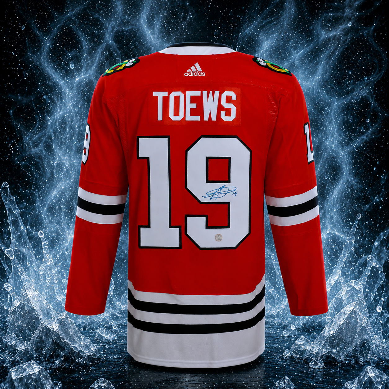 Jonathan Toews Chicago Blackhawks Autographed Red Adidas Jersey