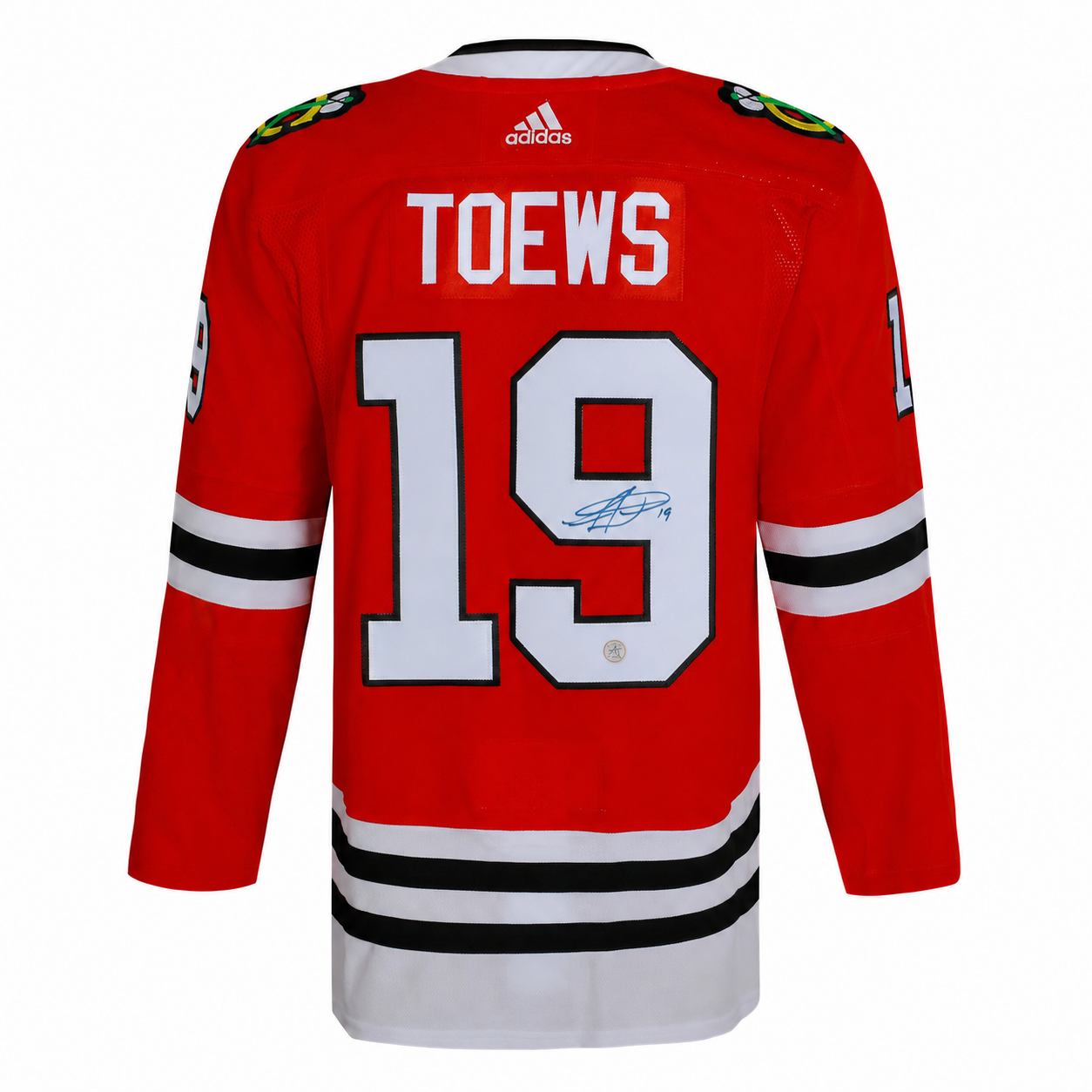 Jonathan Toews Chicago Blackhawks Autographed Red Adidas Jersey - Image 3