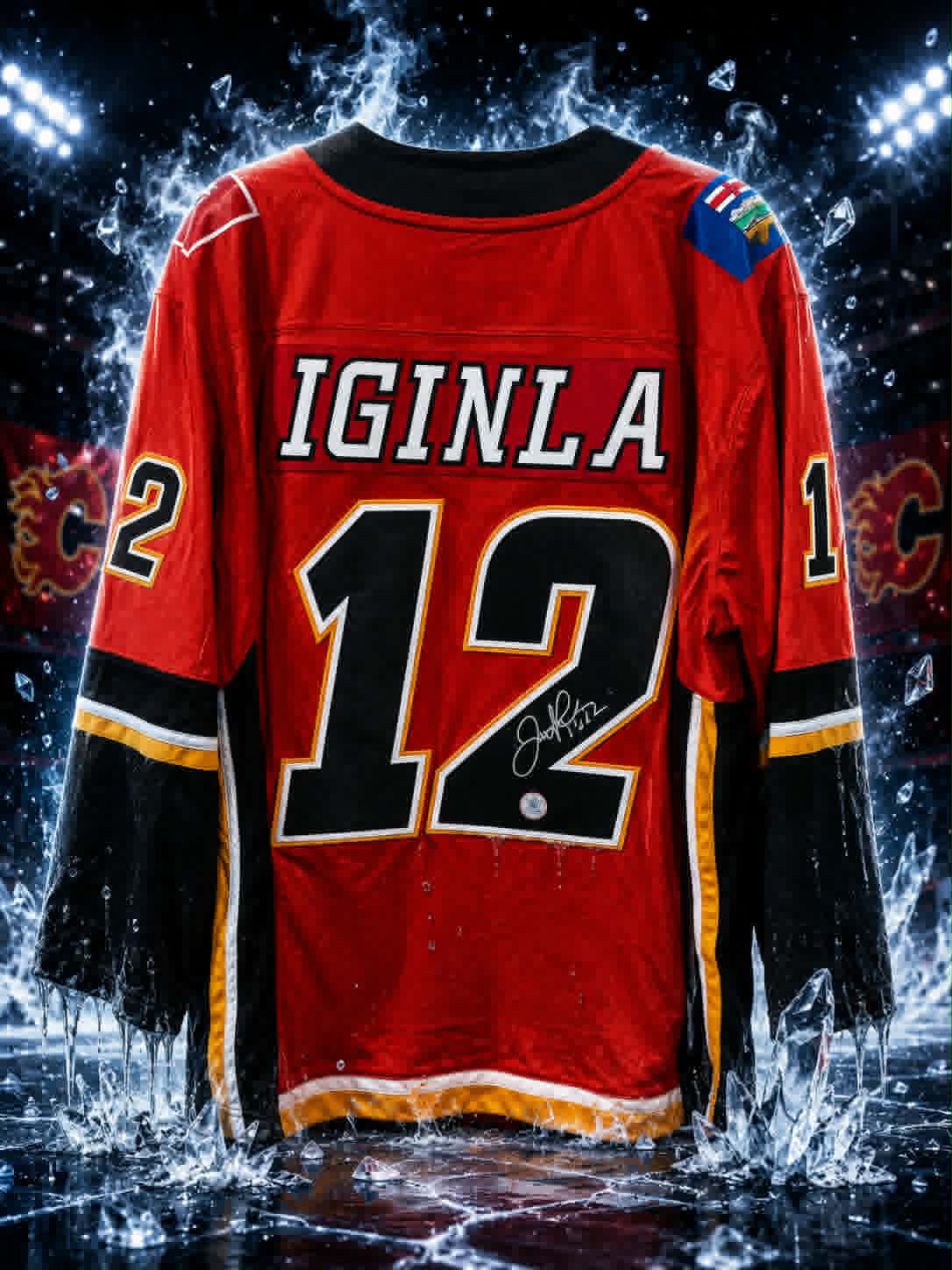 Jarome Iginla Calgary Flames Autographed Jersey