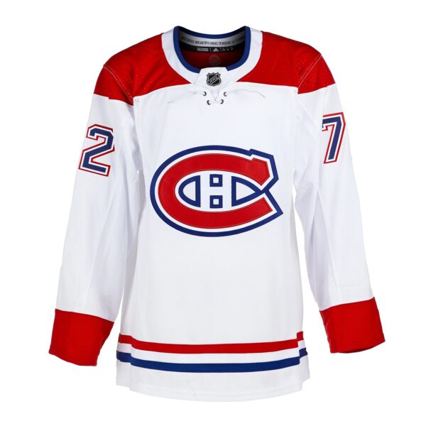 Arber Xhekai Montreal Canadiens Autographed White Adidas Jersey - Image 2