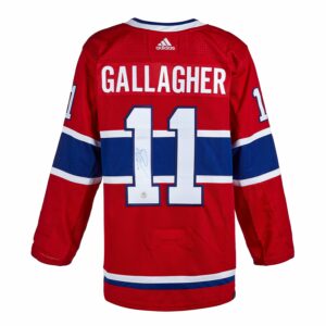 Brendan Gallagher Montreal Canadiens Autographed Red Adidas Jersey