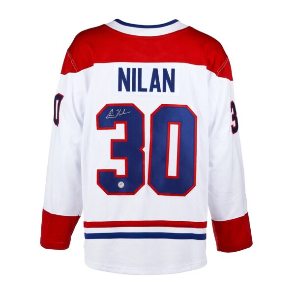 Chris Nilan Montreal Canadiens Autographed White Fanatics Jersey