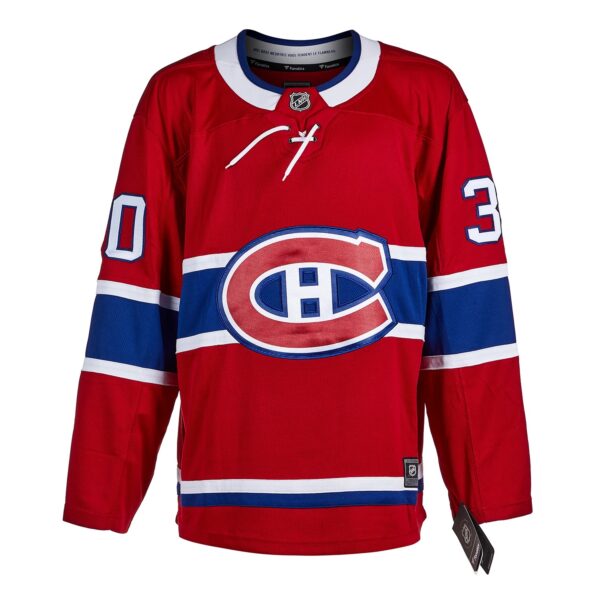 Gump Worsley Montreal Canadiens Autographed Red Fanatics Jersey - Image 2