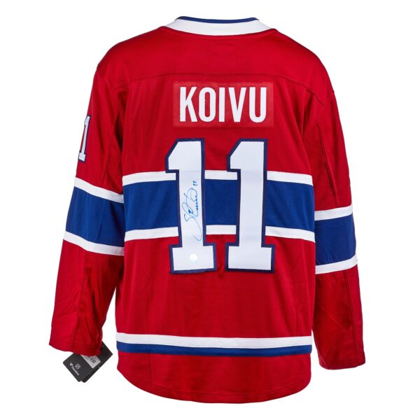 Saku Koivu Montreal Canadiens Autographed Red Fanatics Jersey