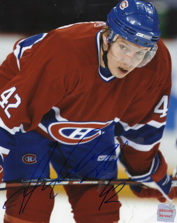 Alex Perezhogin Montreal Canadiens Autographed 8x10 Photo
